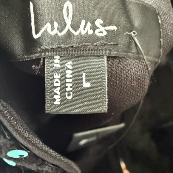 Lulus Sequin Square Neck Green Dress - Picture 3 of 3